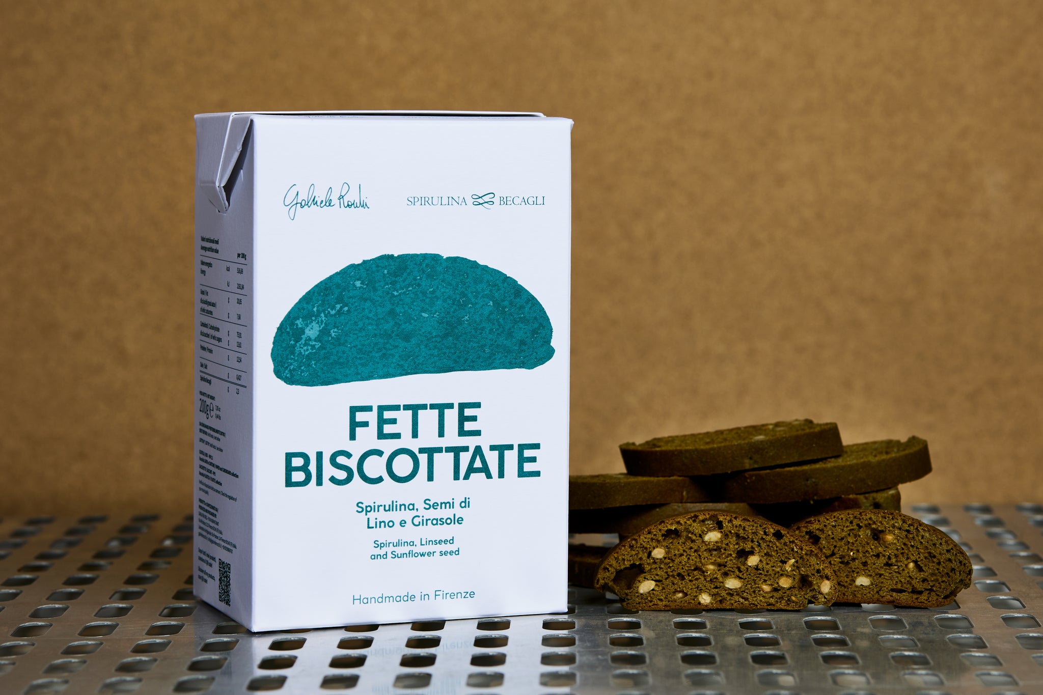 Fette Biscottate Spirulina, Semi di Lino e Girasole - Spirulina Becagli Gabriele Rocchi